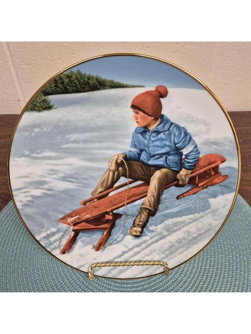 End of the Run Decorative Plate - Reflections of Youth Collection by Ken Danby